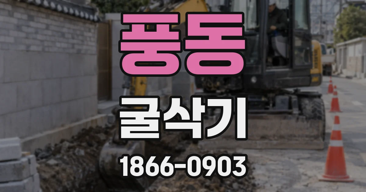 풍동 굴삭기