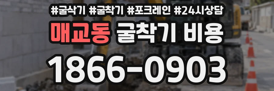 매교동 굴착기 비용