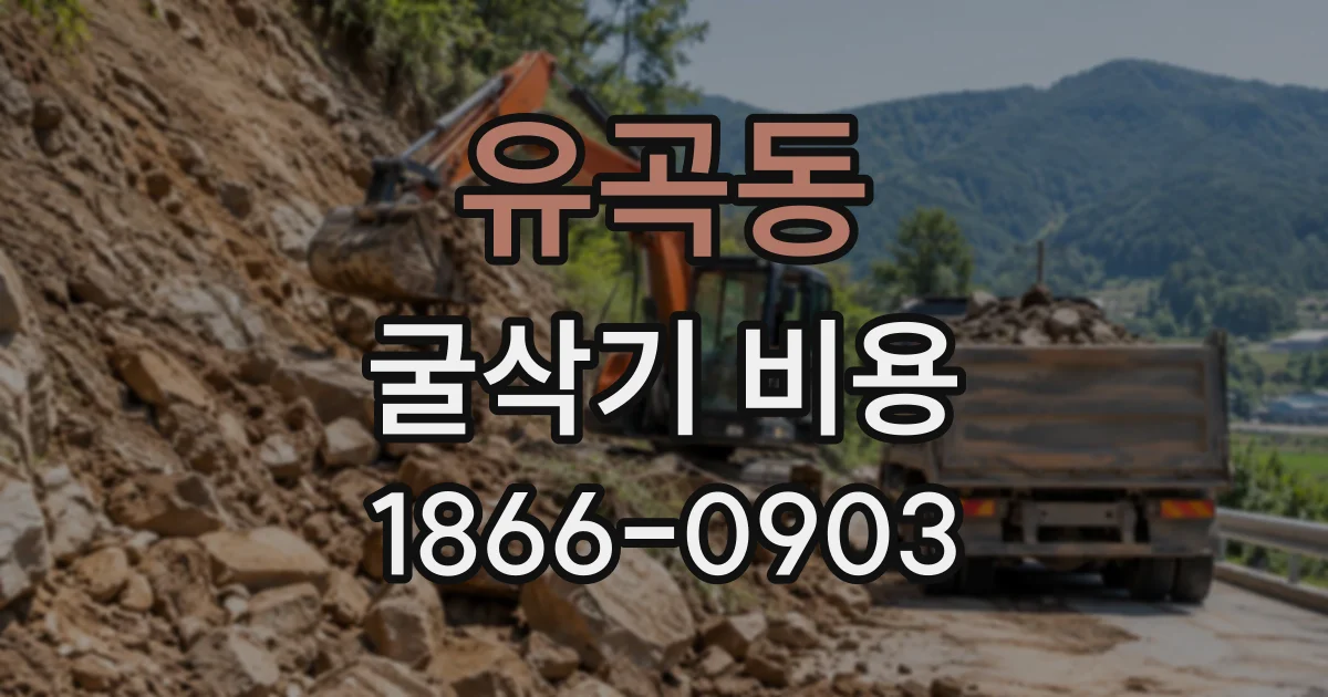 유곡동 굴삭기비용