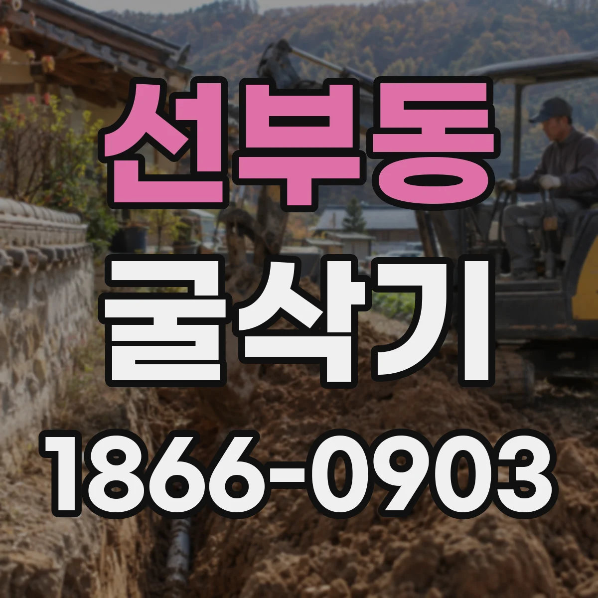 선부동 굴삭기