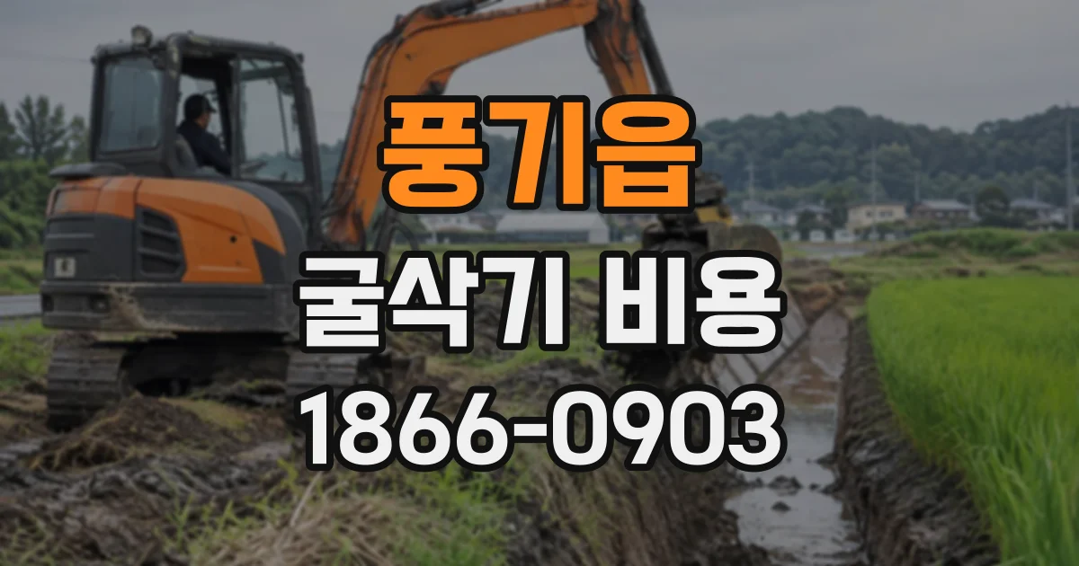풍기읍 굴삭기비용