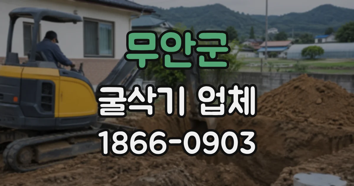 무안군 굴삭기업체