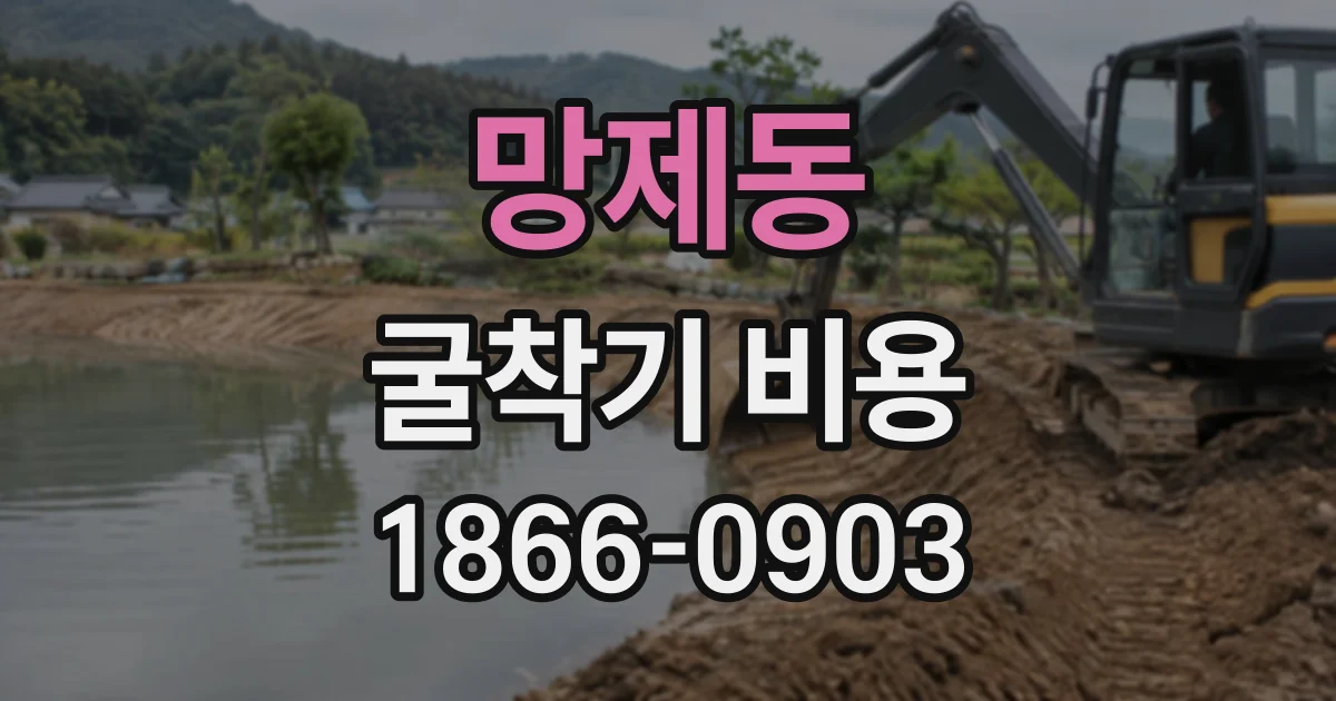 망제동 굴착기비용