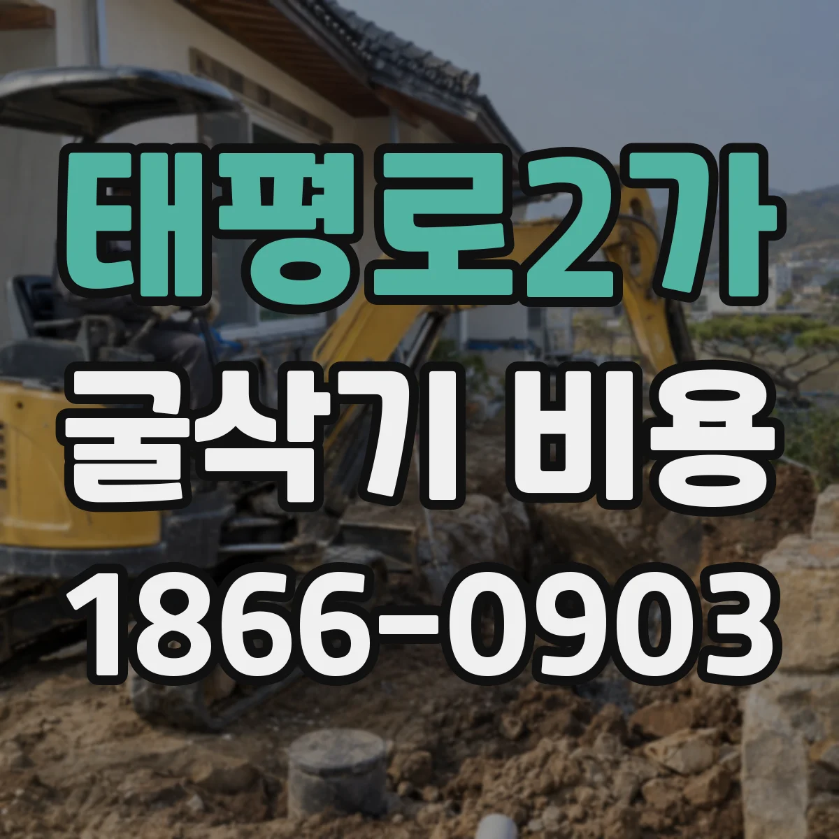 태평로2가 굴삭기 비용