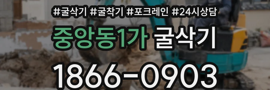 중앙동1가 굴삭기