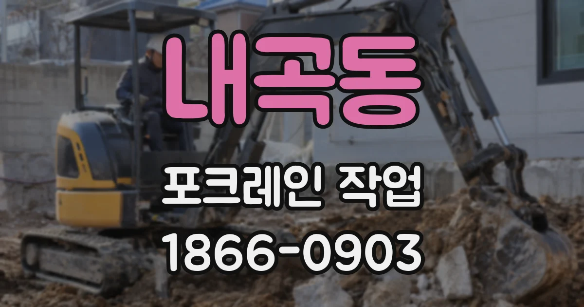 내곡동 포크레인 작업