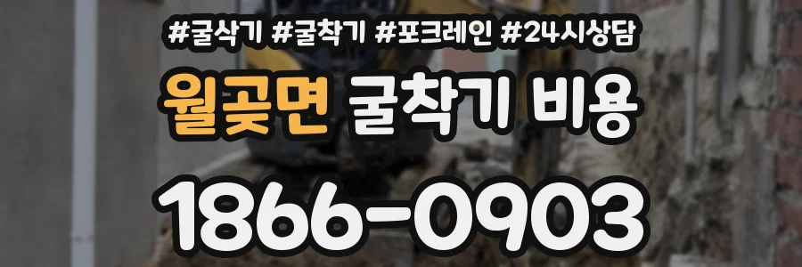 월곶면 굴착기 비용