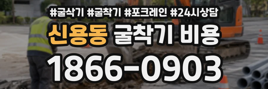 신용동 굴착기비용 상담 전화 1866-0903