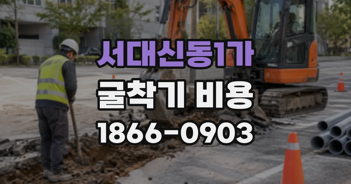 서대신동1가 굴착기비용