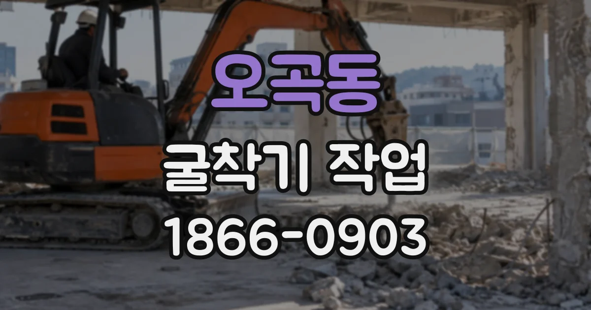오곡동 굴착기작업