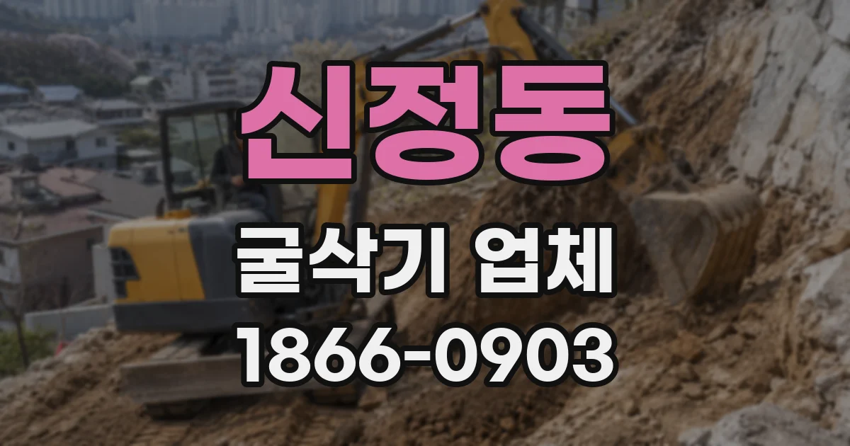 신정동 굴삭기 업체