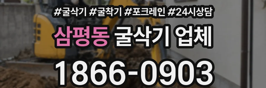 삼평동 굴삭기 업체
