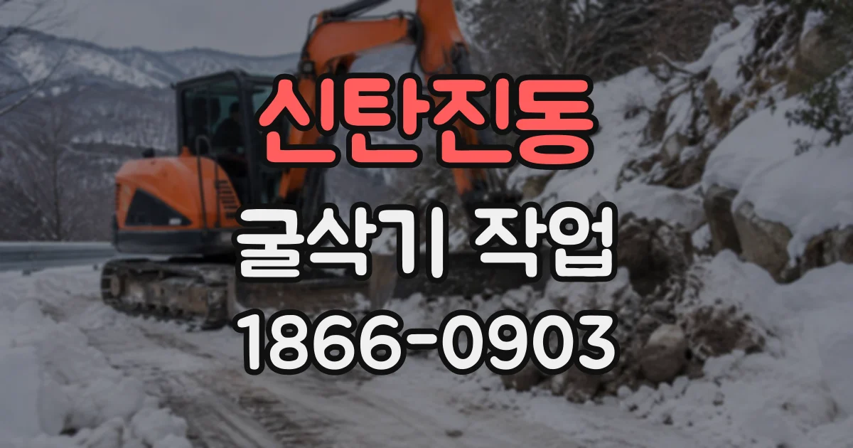 신탄진동 굴삭기작업