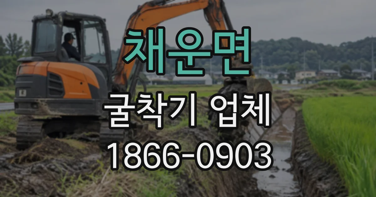 채운면 굴착기업체