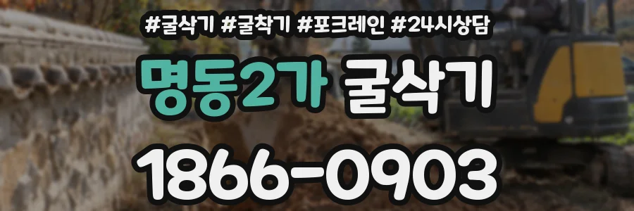 명동2가 굴삭기
