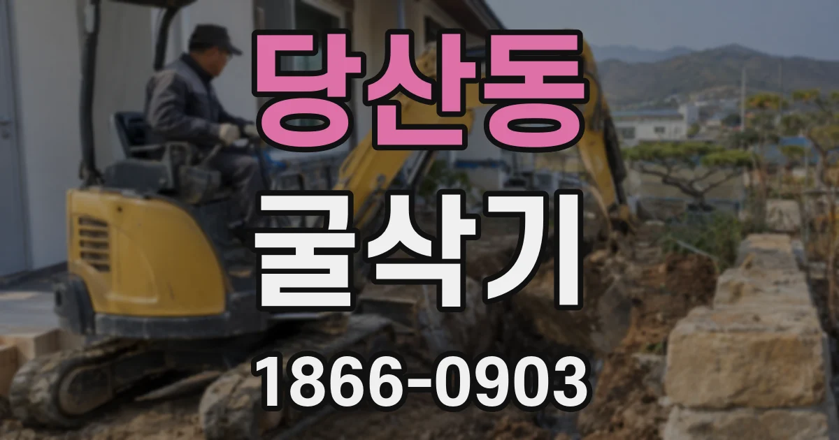 당산동 굴삭기