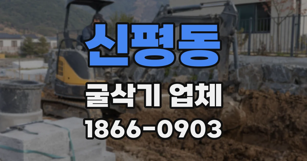 신평동 굴삭기 업체