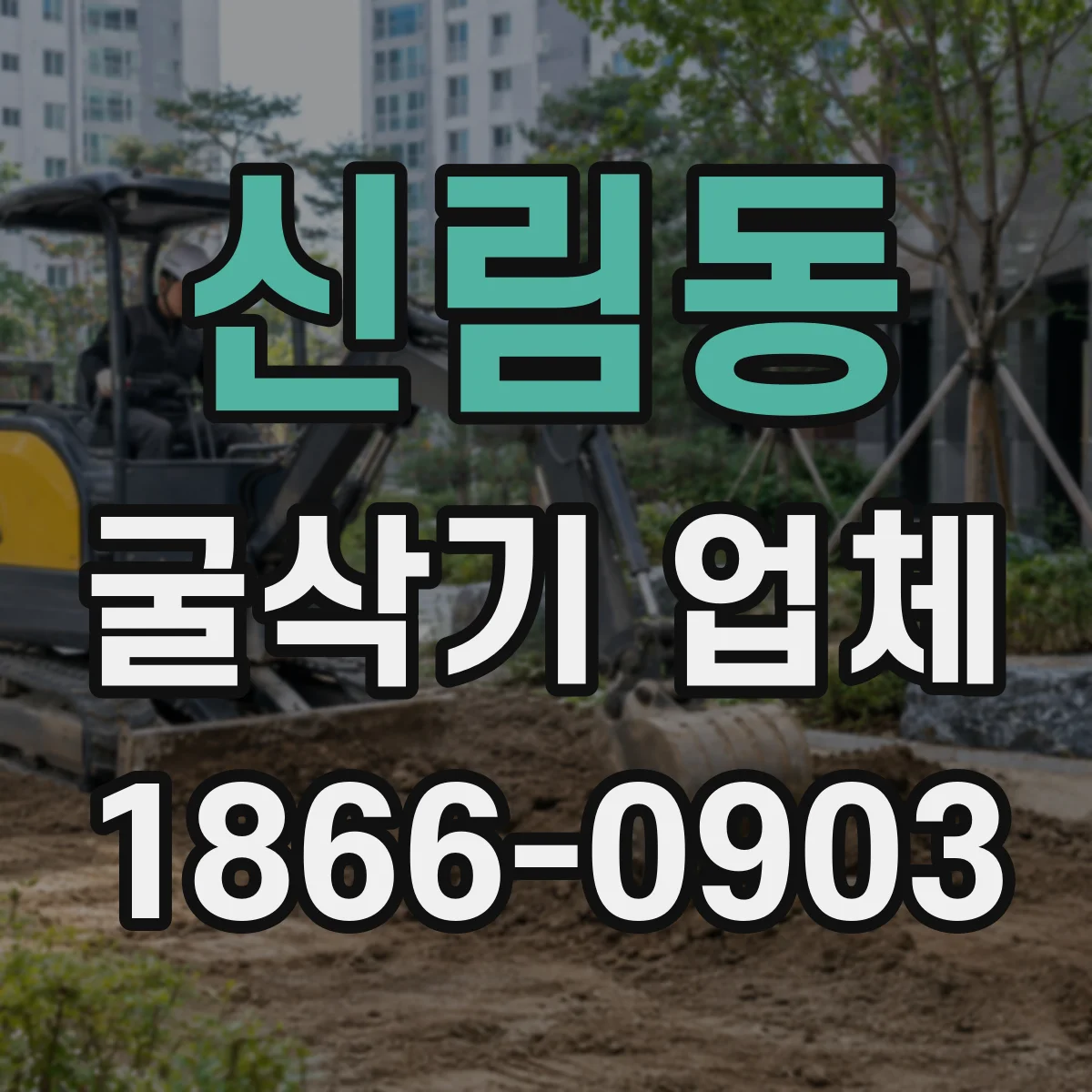 신림동 굴삭기 업체