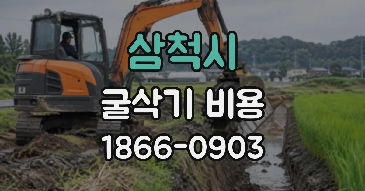 삼척시 굴삭기비용