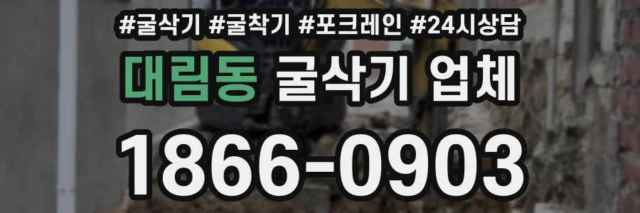대림동 굴삭기 업체