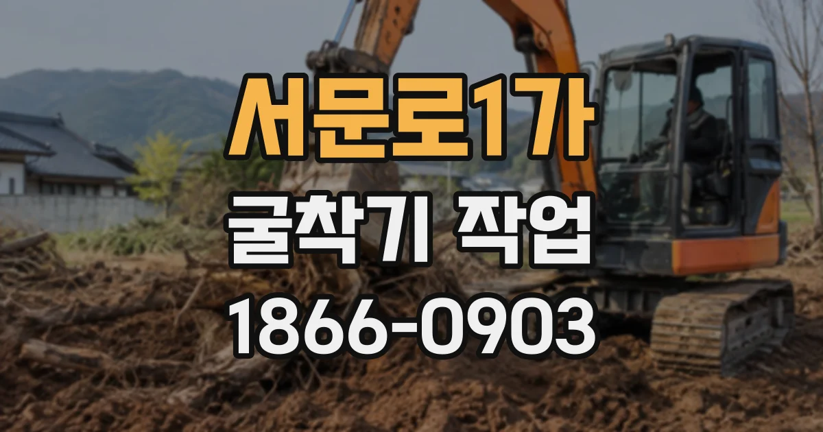 서문로1가 굴착기작업