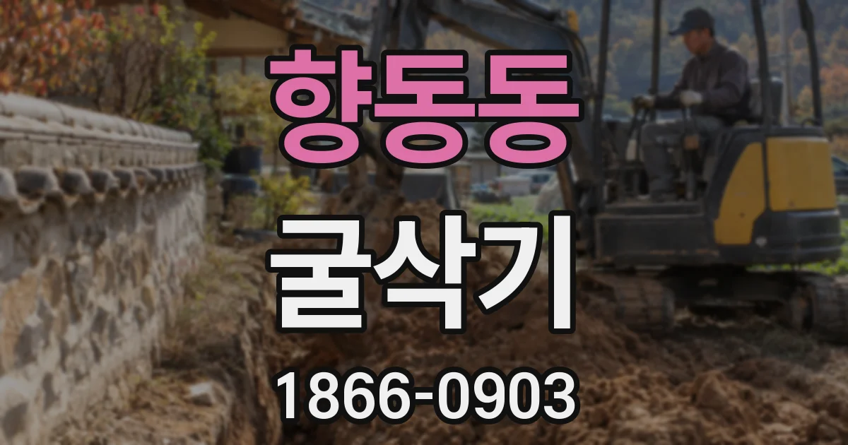 향동동 굴삭기