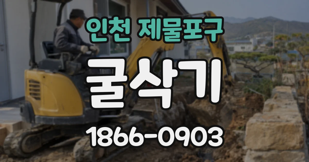 인천 제물포구 굴삭기