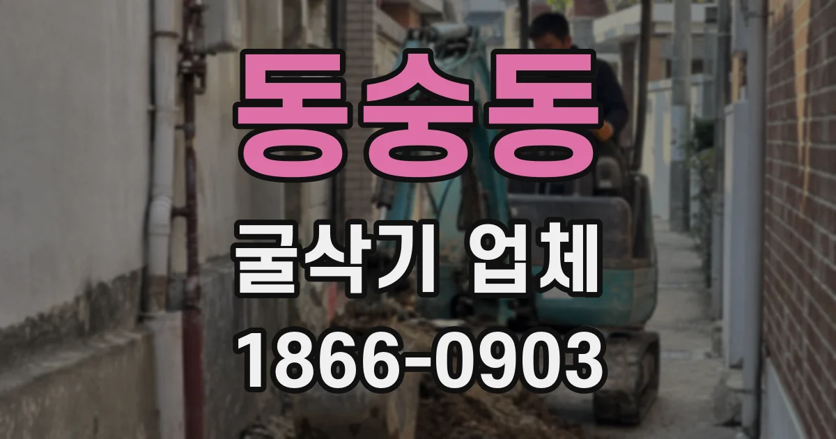 동숭동 굴삭기 업체