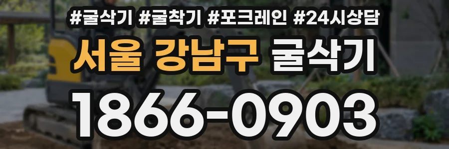 서울 강남구 굴삭기