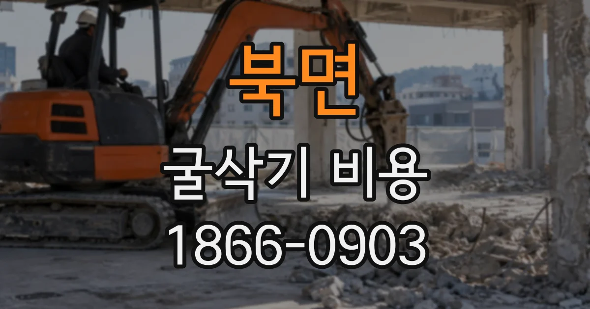북면 굴삭기비용