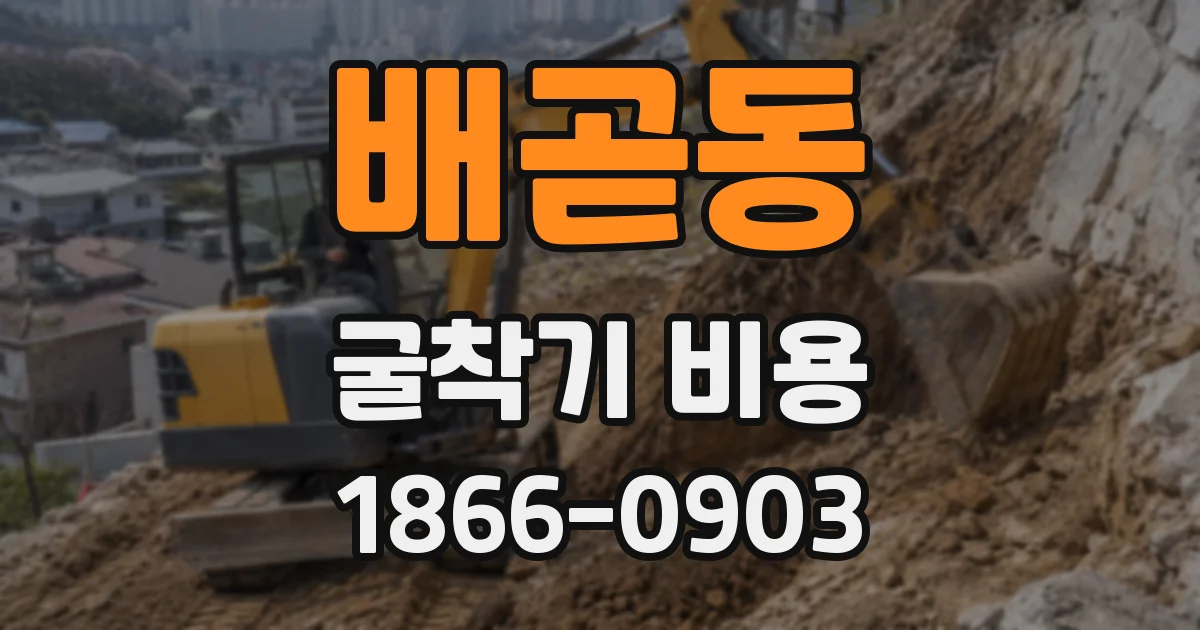 배곧동 굴착기 비용