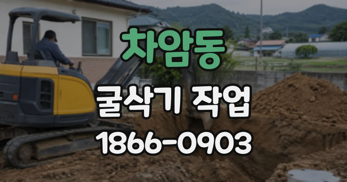 차암동 굴삭기작업