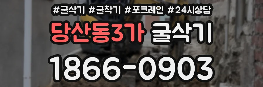 당산동3가 굴삭기