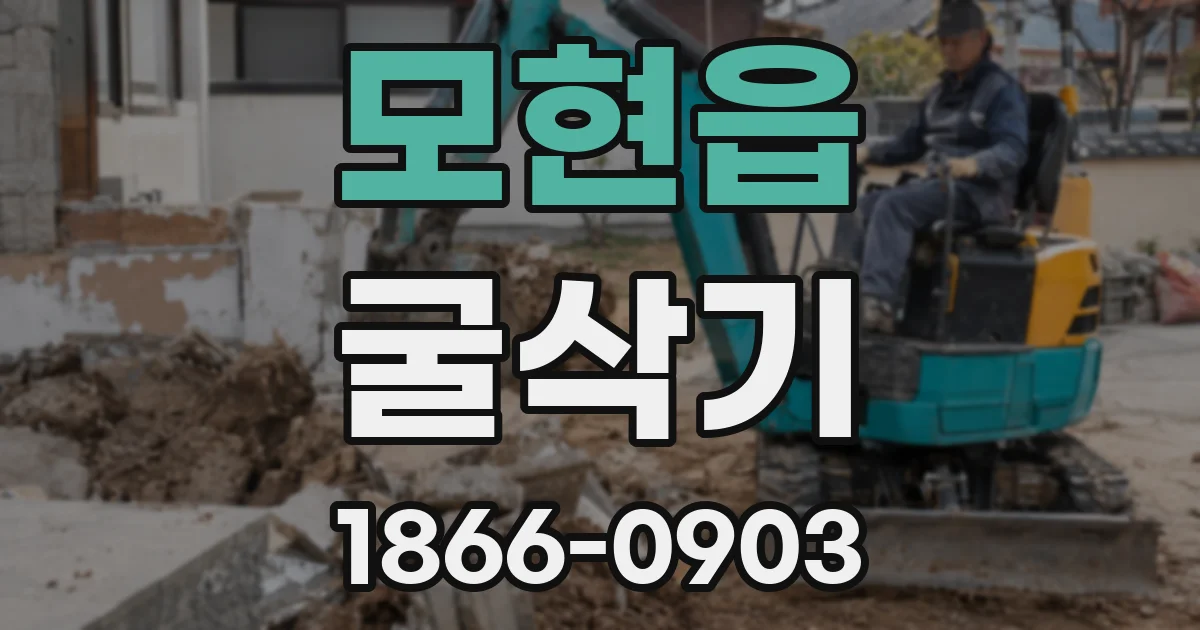 모현읍 굴삭기