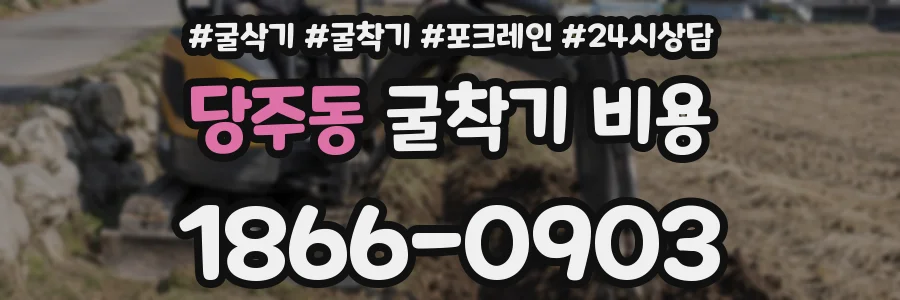 당주동 굴착기 비용