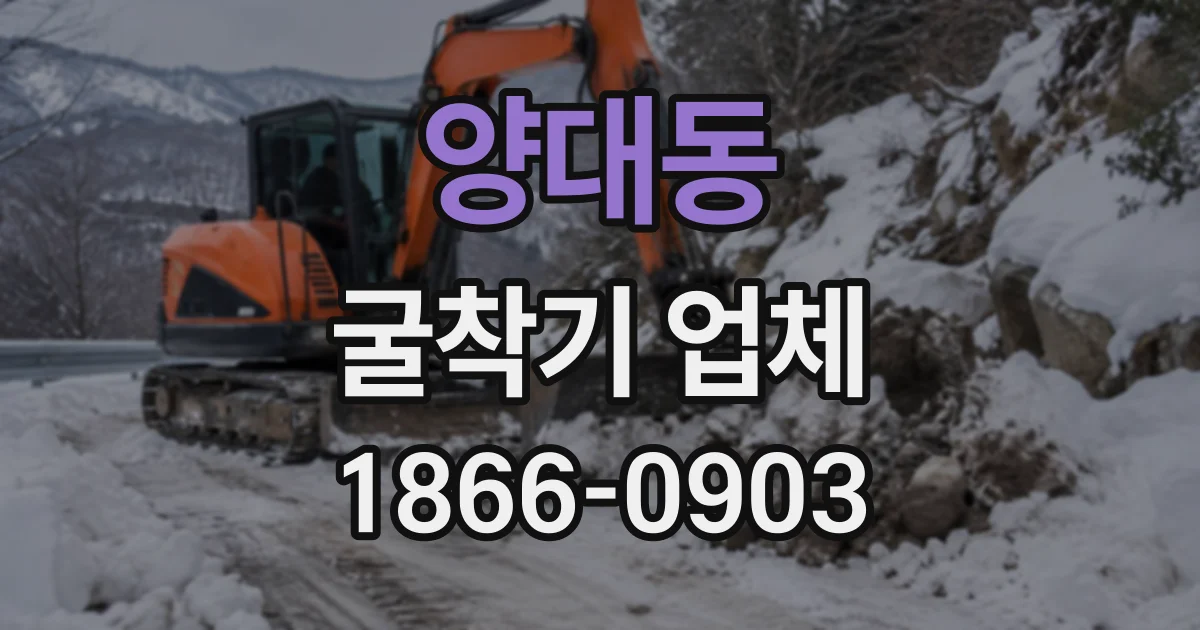 양대동 굴착기업체
