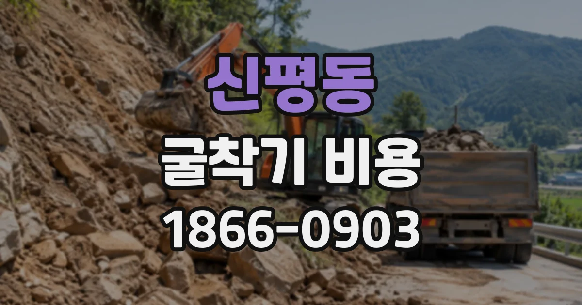 신평동 굴착기비용
