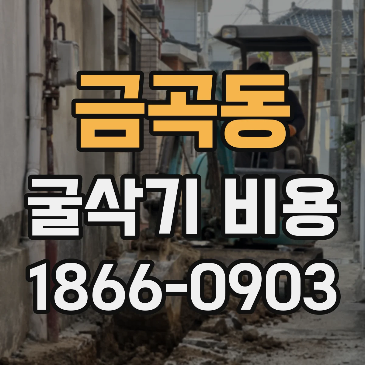 금곡동 굴삭기 비용