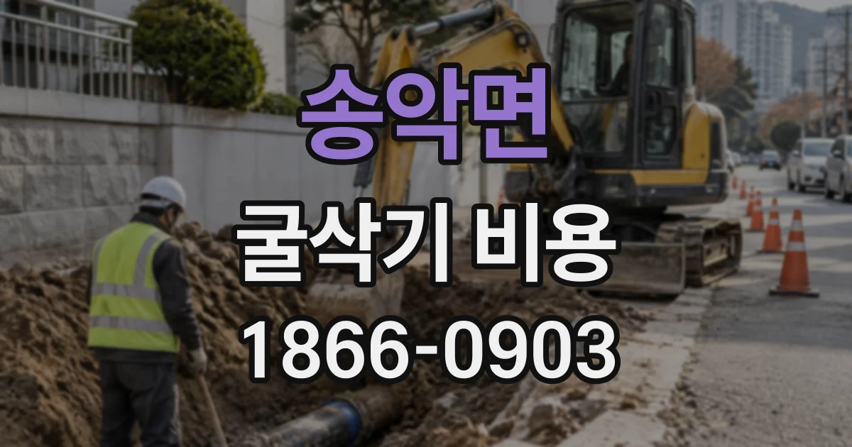 송악면 굴삭기비용