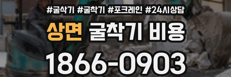 상면 굴착기 비용