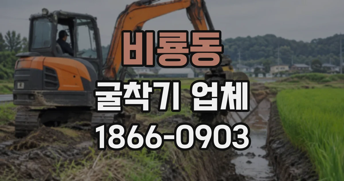 비룡동 굴착기업체