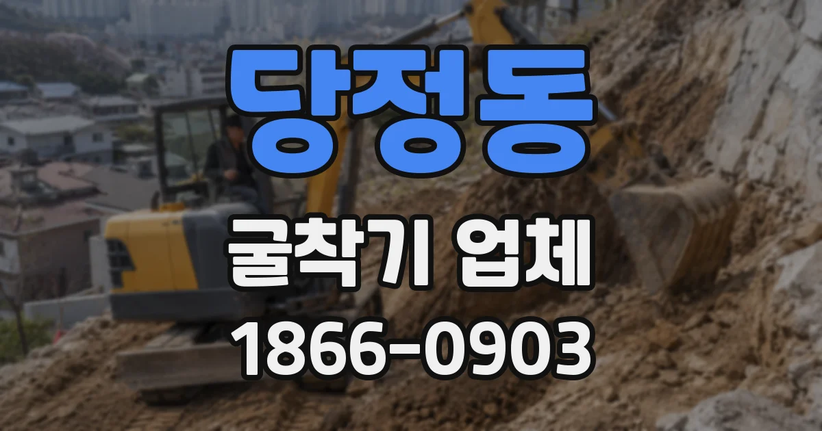 당정동 굴착기 업체