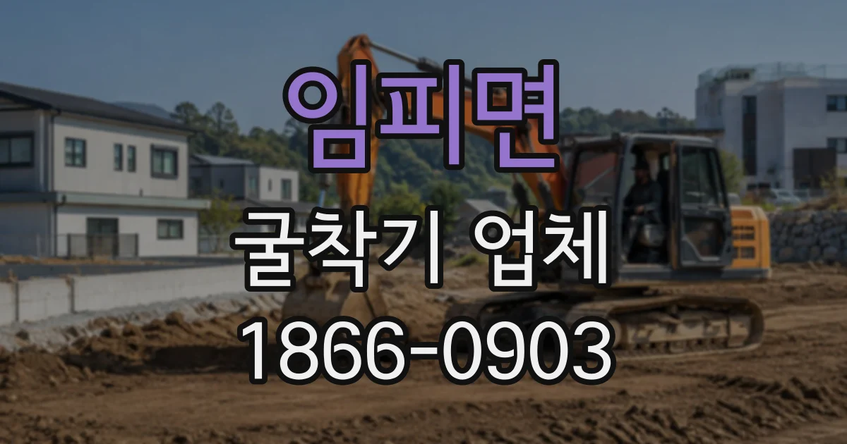 임피면 굴착기업체