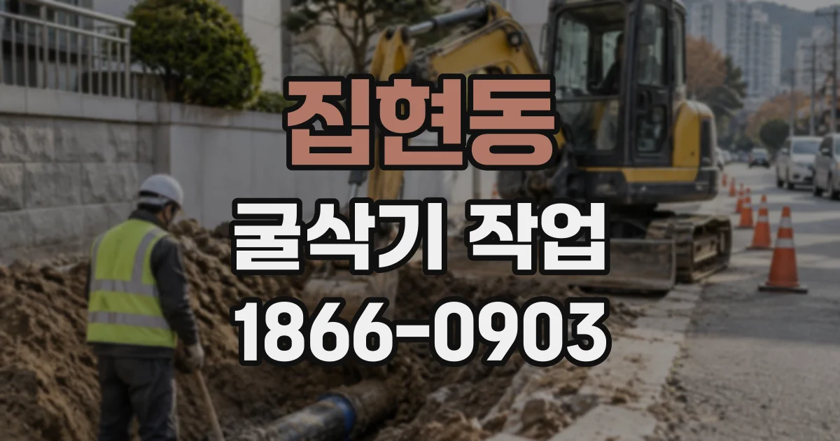 집현동 굴삭기작업