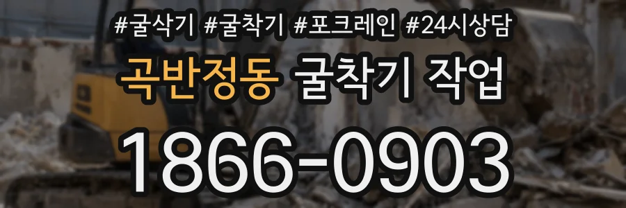 곡반정동 굴착기 작업