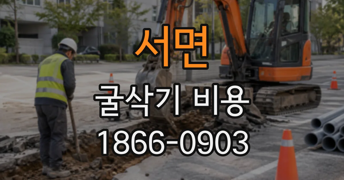 서면 굴삭기비용