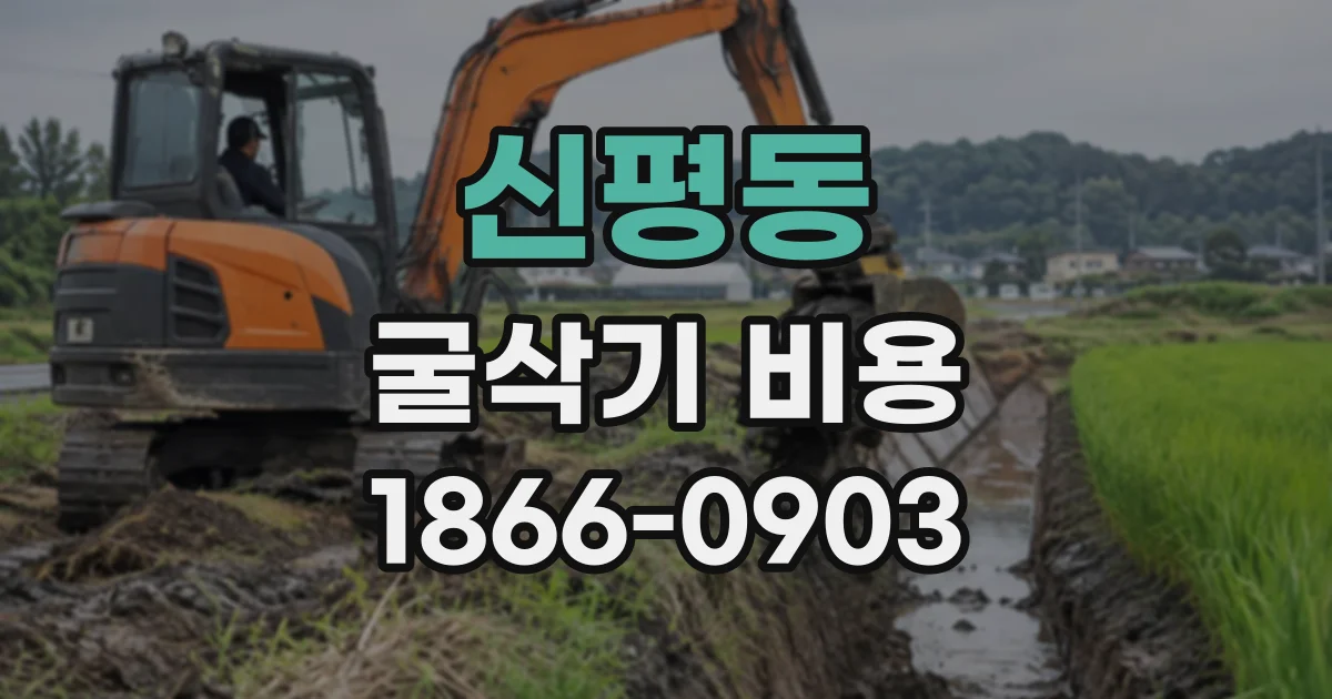 신평동 굴삭기비용