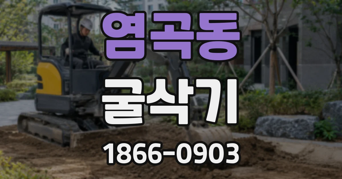 염곡동 굴삭기