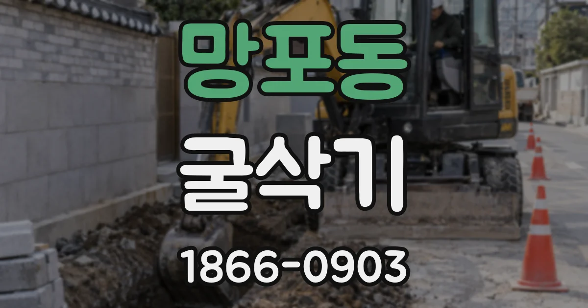 망포동 굴삭기