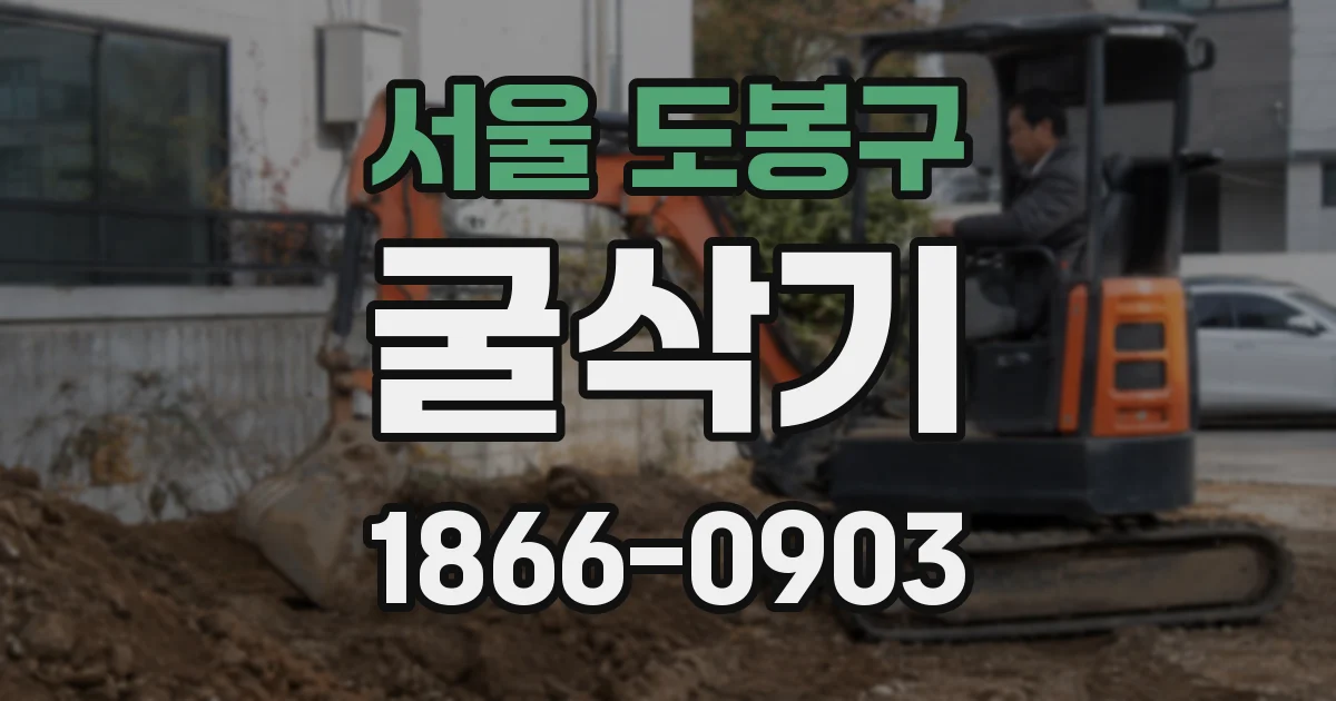 서울 도봉구 굴삭기